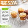 imageSpring Chef 10 x 15 Inch Stainless Steel Cooling Rack for Cooking ampamp Baking  Heavy Duty Cookie Cooling Rack for Kitchen  Oven Safe  Fits Jelly Roll Pan  Dishwasher Safe2 Pack