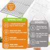 imageSpring Chef 10 x 15 Inch Stainless Steel Cooling Rack for Cooking ampamp Baking  Heavy Duty Cookie Cooling Rack for Kitchen  Oven Safe  Fits Jelly Roll Pan  Dishwasher Safe2 Pack