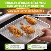 imageSpring Chef 10 x 15 Inch Stainless Steel Cooling Rack for Cooking ampamp Baking  Heavy Duty Cookie Cooling Rack for Kitchen  Oven Safe  Fits Jelly Roll Pan  Dishwasher Safe2 Pack