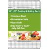 imageSpring Chef 10 x 15 Inch Stainless Steel Cooling Rack for Cooking ampamp Baking  Heavy Duty Cookie Cooling Rack for Kitchen  Oven Safe  Fits Jelly Roll Pan  Dishwasher Safe1 Pack