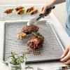 imageSpring Chef 10 x 15 Inch Stainless Steel Cooling Rack for Cooking ampamp Baking  Heavy Duty Cookie Cooling Rack for Kitchen  Oven Safe  Fits Jelly Roll Pan  Dishwasher Safe2 Pack