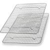 imageSpring Chef 10 x 15 Inch Stainless Steel Cooling Rack for Cooking ampamp Baking  Heavy Duty Cookie Cooling Rack for Kitchen  Oven Safe  Fits Jelly Roll Pan  Dishwasher Safe2 Pack
