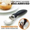 imageSpring Chef 188 Stainless Steel Ice Cream Scoop with Soft Grip Handle  Heavy Duty Ice Cream Scooper for Gelato Sorbet Cookie Dough Melon Sundae  Dishwasher Safe Kitchen Tool  BlackBlack