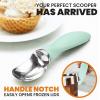 imageSpring Chef 188 Stainless Steel Ice Cream Scoop with Soft Grip Handle  Heavy Duty Ice Cream Scooper for Gelato Sorbet Cookie Dough Melon Sundae  Dishwasher Safe Kitchen Tool  BlackMint