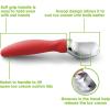 imageSpring Chef 188 Stainless Steel Ice Cream Scoop with Soft Grip Handle  Heavy Duty Ice Cream Scooper for Gelato Sorbet Cookie Dough Melon Sundae  Dishwasher Safe Kitchen Tool  BlackRed
