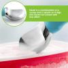 imageSpring Chef 188 Stainless Steel Ice Cream Scoop with Soft Grip Handle  Heavy Duty Ice Cream Scooper for Gelato Sorbet Cookie Dough Melon Sundae  Dishwasher Safe Kitchen Tool  BlackBlue Aqua Sky
