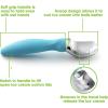 imageSpring Chef 188 Stainless Steel Ice Cream Scoop with Soft Grip Handle  Heavy Duty Ice Cream Scooper for Gelato Sorbet Cookie Dough Melon Sundae  Dishwasher Safe Kitchen Tool  BlackBlue Aqua Sky