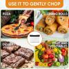 imageSpring Chef Dough Bench Scraper for Baking with Markings  Stainless Steel Kitchen Dough Cutter Tool with Bowl Pastry Scraper for Pizza Bread Pastries  Bench Knife  Dishwasher Safe  BlackBlack