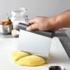 imageSpring Chef Dough Bench Scraper for Baking with Markings  Stainless Steel Kitchen Dough Cutter Tool with Bowl Pastry Scraper for Pizza Bread Pastries  Bench Knife  Dishwasher Safe  BlackGray