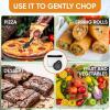imageSpring Chef Dough Bench Scraper for Baking with Markings  Stainless Steel Kitchen Dough Cutter Tool with Bowl Pastry Scraper for Pizza Bread Pastries  Bench Knife  Dishwasher Safe  BlackBlack