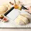 imageSpring Chef Dough Bench Scraper for Baking with Markings  Stainless Steel Kitchen Dough Cutter Tool with Bowl Pastry Scraper for Pizza Bread Pastries  Bench Knife  Dishwasher Safe  BlackBlack