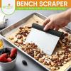 imageSpring Chef Dough Bench Scraper for Baking with Markings  Stainless Steel Kitchen Dough Cutter Tool with Bowl Pastry Scraper for Pizza Bread Pastries  Bench Knife  Dishwasher Safe  BlackBlack