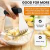 imageSpring Chef Dough Blender For Baking Heavy Duty Dough Cutter Tool Stainless Steel Pastry Cutter Tool with Sharp ampamp Sturdy Blades Pastry Blender for Easy Mixing Dishwasher Safe  XL Size  BlackBlack