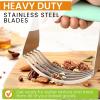 imageSpring Chef Dough Blender For Baking Heavy Duty Dough Cutter Tool Stainless Steel Pastry Cutter Tool with Sharp ampamp Sturdy Blades Pastry Blender for Easy Mixing Dishwasher Safe  XL Size  BlackMint