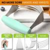 imageSpring Chef Dough Blender For Baking Heavy Duty Dough Cutter Tool Stainless Steel Pastry Cutter Tool with Sharp ampamp Sturdy Blades Pastry Blender for Easy Mixing Dishwasher Safe  XL Size  BlackMint