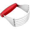 imageSpring Chef Dough Blender For Baking Heavy Duty Dough Cutter Tool Stainless Steel Pastry Cutter Tool with Sharp ampamp Sturdy Blades Pastry Blender for Easy Mixing Dishwasher Safe  XL Size  BlackRed
