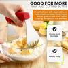 imageSpring Chef Dough Blender For Baking Heavy Duty Dough Cutter Tool Stainless Steel Pastry Cutter Tool with Sharp ampamp Sturdy Blades Pastry Blender for Easy Mixing Dishwasher Safe  XL Size  BlackRed