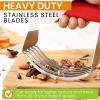 imageSpring Chef Dough Blender For Baking Heavy Duty Dough Cutter Tool Stainless Steel Pastry Cutter Tool with Sharp ampamp Sturdy Blades Pastry Blender for Easy Mixing Dishwasher Safe  XL Size  BlackRed