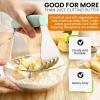 imageSpring Chef Dough Blender For Baking Heavy Duty Dough Cutter Tool Stainless Steel Pastry Cutter Tool with Sharp ampamp Sturdy Blades Pastry Blender for Easy Mixing Dishwasher Safe  XL Size  BlackMint