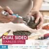 imageSpring Chef Dual Sided Magnetic Measuring Spoons Set MultiColor ampamp Stainless Steel Handheld ZesterFine Grater Black  2 Product Bundle