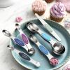 imageSpring Chef Dual Sided Magnetic Measuring Spoons Set Winter Frost Set of 8 ampamp Stainless Steel Magnetic Measuring Cups Set of 7 Black  2 Product Bundle