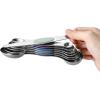 imageSpring Chef Dual Sided Magnetic Measuring Spoons Set Winter Frost Set of 8 ampamp Stainless Steel Magnetic Measuring Cups Set of 7 Black  2 Product Bundle