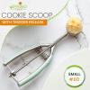 imageSpring Chef Extra Large Cookie Scoop 188 Stainless Steel Melon Baller Scoop Spring Loaded Trigger Release for Cookie Dough Ice Cream Meatball Cupcake 55 tablespoon tbsp portion 10 BlackMint