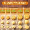 imageSpring Chef Extra Large Cookie Scoop 188 Stainless Steel Melon Baller Scoop Spring Loaded Trigger Release for Cookie Dough Ice Cream Meatball Cupcake 55 tablespoon tbsp portion 10 BlackBlack