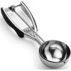imageSpring Chef Extra Large Cookie Scoop 188 Stainless Steel Melon Baller Scoop Spring Loaded Trigger Release for Cookie Dough Ice Cream Meatball Cupcake 55 tablespoon tbsp portion 10 BlackBlack