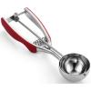imageSpring Chef Extra Large Cookie Scoop 188 Stainless Steel Melon Baller Scoop Spring Loaded Trigger Release for Cookie Dough Ice Cream Meatball Cupcake 55 tablespoon tbsp portion 10 BlackRed