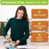 imageSpring Chef Extra Large Cookie Scoop 188 Stainless Steel Melon Baller Scoop Spring Loaded Trigger Release for Cookie Dough Ice Cream Meatball Cupcake 55 tablespoon tbsp portion 10 BlackMint