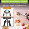 imageSpring Chef Extra Large Cookie Scoop 188 Stainless Steel Melon Baller Scoop Spring Loaded Trigger Release for Cookie Dough Ice Cream Meatball Cupcake 55 tablespoon tbsp portion 10 BlackBlack