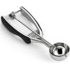 imageSpring Chef Extra Large Cookie Scoop 188 Stainless Steel Melon Baller Scoop Spring Loaded Trigger Release for Cookie Dough Ice Cream Meatball Cupcake 55 tablespoon tbsp portion 10 BlackBlack