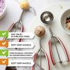 imageSpring Chef Ice Cream Scoop and Medium Cookie Scoop Bundle Bundle  Red