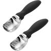 imageSpring Chef Ice Cream Scoop with Soft Grip Handle Professional Heavy Duty Sturdy Scooper Premium Kitchen Tool for Cookie Dough Gelato Sorbet MangoBlack