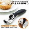 imageSpring Chef Ice Cream Scoop with Soft Grip Handle Professional Heavy Duty Sturdy Scooper Premium Kitchen Tool for Cookie Dough Gelato Sorbet MangoBlack