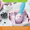 imageSpring Chef Ice Cream Scoop with Soft Grip Handle Professional Heavy Duty Sturdy Scooper Premium Kitchen Tool for Cookie Dough Gelato Sorbet MangoBlue Aqua Sky