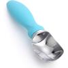imageSpring Chef Ice Cream Scoop with Soft Grip Handle Professional Heavy Duty Sturdy Scooper Premium Kitchen Tool for Cookie Dough Gelato Sorbet MangoBlue Aqua Sky