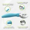 imageSpring Chef Ice Cream Scoop with Soft Grip Handle Professional Heavy Duty Sturdy Scooper Premium Kitchen Tool for Cookie Dough Gelato Sorbet MangoBlue Aqua Sky