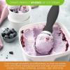 imageSpring Chef Ice Cream Scoop with Soft Grip Handle Professional Heavy Duty Sturdy Scooper Premium Kitchen Tool for Cookie Dough Gelato Sorbet MangoGray