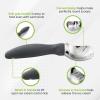 imageSpring Chef Ice Cream Scoop with Soft Grip Handle Professional Heavy Duty Sturdy Scooper Premium Kitchen Tool for Cookie Dough Gelato Sorbet MangoGray