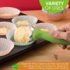 imageSpring Chef Ice Cream Scoop with Soft Grip Handle Professional Heavy Duty Sturdy Scooper Premium Kitchen Tool for Cookie Dough Gelato Sorbet MangoGreen