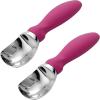 imageSpring Chef Ice Cream Scoop with Soft Grip Handle Professional Heavy Duty Sturdy Scooper Premium Kitchen Tool for Cookie Dough Gelato Sorbet MangoMagenta