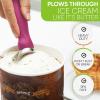 imageSpring Chef Ice Cream Scoop with Soft Grip Handle Professional Heavy Duty Sturdy Scooper Premium Kitchen Tool for Cookie Dough Gelato Sorbet MangoMagenta