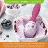 imageSpring Chef Ice Cream Scoop with Soft Grip Handle Professional Heavy Duty Sturdy Scooper Premium Kitchen Tool for Cookie Dough Gelato Sorbet MangoMagenta