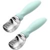 imageSpring Chef Ice Cream Scoop with Soft Grip Handle Professional Heavy Duty Sturdy Scooper Premium Kitchen Tool for Cookie Dough Gelato Sorbet MangoMint