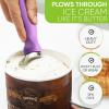 imageSpring Chef Ice Cream Scoop with Soft Grip Handle Professional Heavy Duty Sturdy Scooper Premium Kitchen Tool for Cookie Dough Gelato Sorbet MangoOrchid