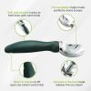 imageSpring Chef Ice Cream Scoop with Soft Grip Handle Professional Heavy Duty Sturdy Scooper Premium Kitchen Tool for Cookie Dough Gelato Sorbet MangoPine Green