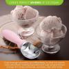 imageSpring Chef Ice Cream Scoop with Soft Grip Handle Professional Heavy Duty Sturdy Scooper Premium Kitchen Tool for Cookie Dough Gelato Sorbet MangoPink Lemonade