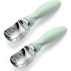 imageSpring Chef Ice Cream Scoop with Soft Grip Handle Professional Heavy Duty Sturdy Scooper Premium Kitchen Tool for Cookie Dough Gelato Sorbet MangoPistachio